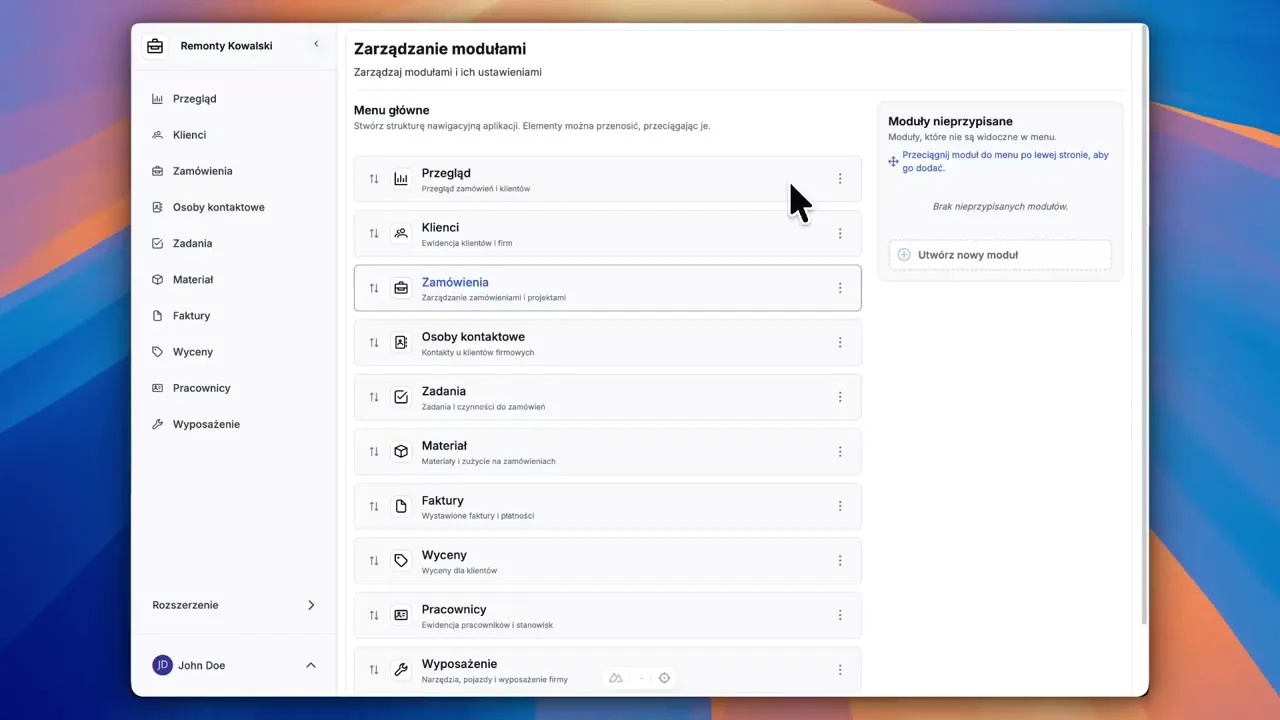Zakładki w formularzach