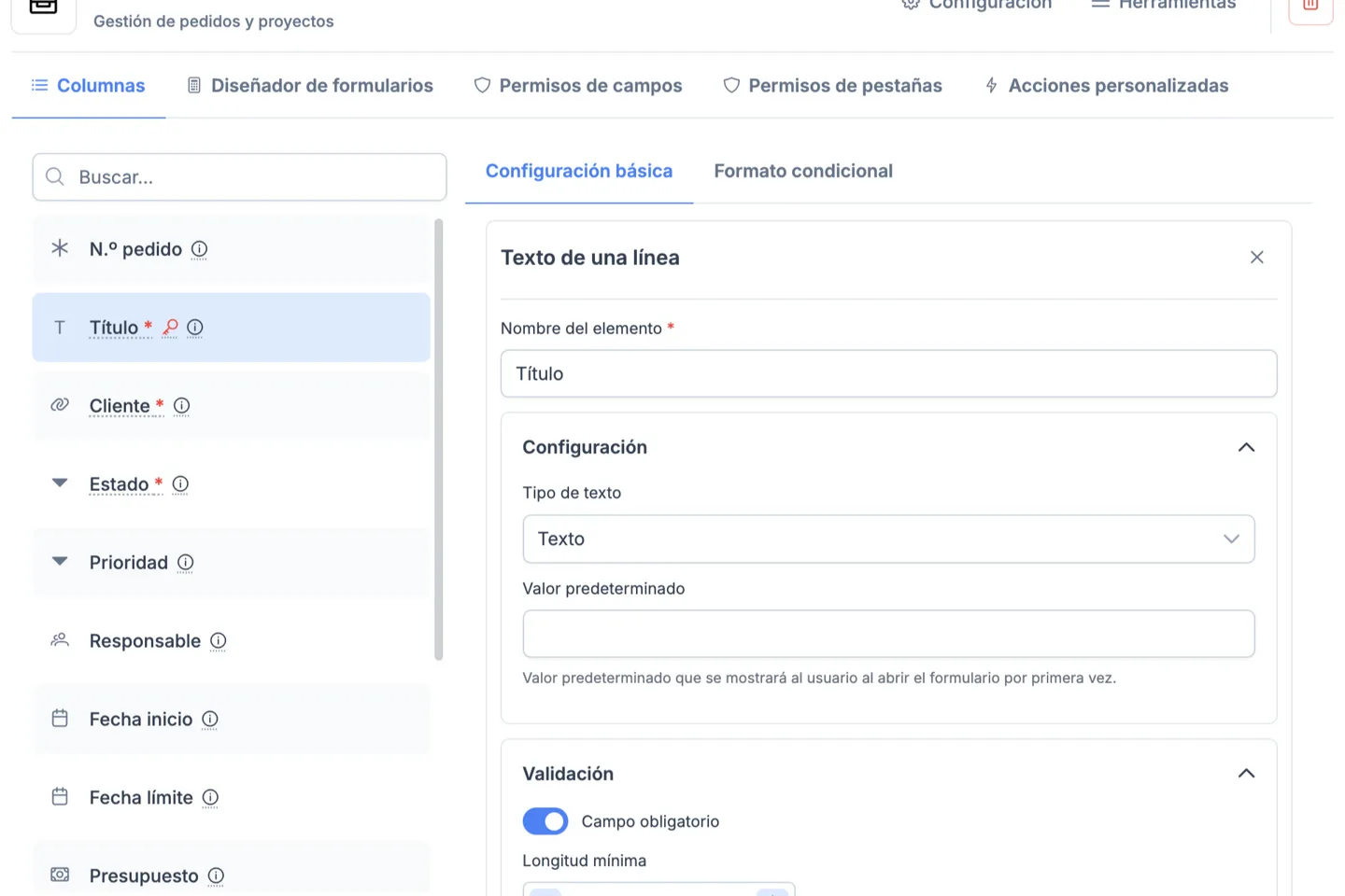 Captura de pantalla de Portiny – creador visual de módulos y formularios con editor de arrastrar y soltar