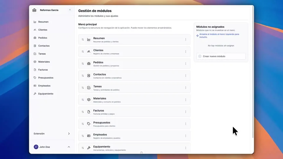 Define los Formularios